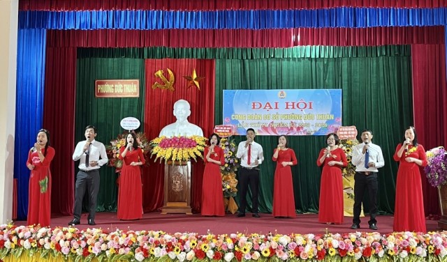 Phường Đức Thuận: Tổ chức thành công Đaị hội công đoàn cơ sở, nhiệm kỳ 2023-2028